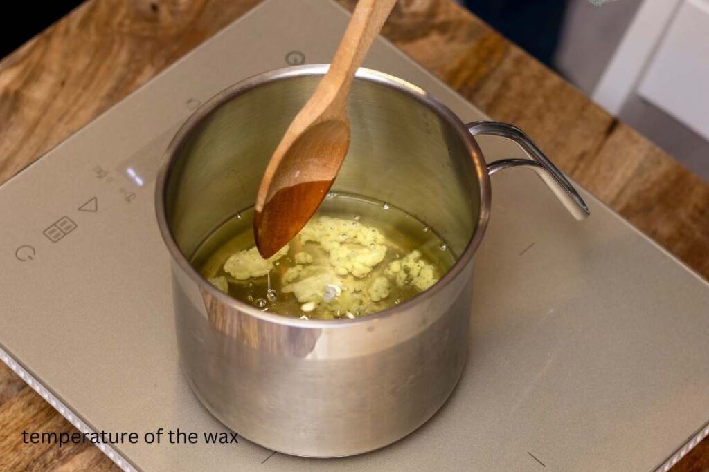 temperature of the wax